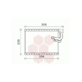 Evaporator aer conditionat Audi A4 2008-2016, A5 2007-2016, Q5 2008-2017, 305x235x38mm, Material: aluminiu, OE 8K1898191A, Th-Series