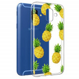 Cumpara ieftin Husa Telefon Silicon Samsung Galaxy A6 2018 a600 Clear Pineapple BeHello