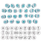 Set Decupatoare cu Piston, pentru Martipan, Biscuiti, Coca, Litere Mici, 26 bucati