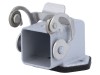 Conector HDC Clichet ILME CKA 21.21 IP67 Montare Panou 90&deg; Aliaj Aluminiu Zinc Gri