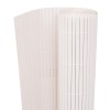 Pansă de grădină PVC vidaXL, 150x500 cm, Albă, Rezistentă UV, separator gazon, delimitare zone, design minimalist
