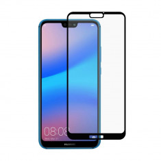 Folie Sticla Premium pentru Huawei P20 Lite, 5D, Full Cover (acopera tot ecranul), Full Glue, Negru foto