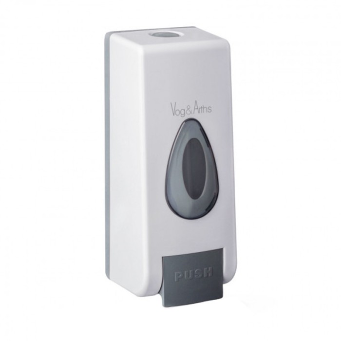 Dozator manual de sapun lichid Vog und Arths, 350 ml, plastic, Alb