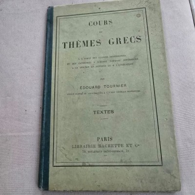 Cours de Themes Grecs - Edouard Tournier foto