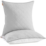 SONGMICS Set de 2 perne reversibile cu 2 fete pentru iarna sau vara, 80x80 cm, umplutura 1200 g, alb Household NewTrend