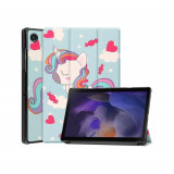 Husa Flip pentru Samsung Galaxy Tab A8 10.5 (2021) - Techsuit FoldPro - Unicorn