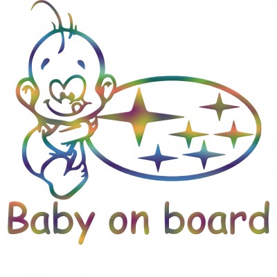 Sticker Subaru Baby on Board , Autocolant Siguranta pentru Masina Ta foto