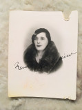 Foto MARIE MARINESCO anii 30-40 Opera Romana Bucuresti semnatura 9 x 7 cm