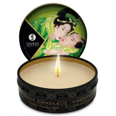 SHUNGA - MINI CARESS BY CANDELIGHT MASSAGE CANDLE T GREEN 30 ML foto