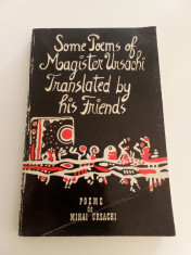 SOME POEMS OF MAGISTRER URSACHI TRANSLATED BY HIS FRIENDS foto