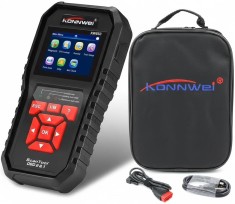 Tester diagnoza auto OBD2 Konnwei KW850, citire/stergere erori, test EVAP, senzor O2, baterie, motor &amp; baterie, ecran color 2.8", compatibil multimarc