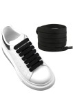 2 perechi șireturi plate de 12 mm grosime, rezistente la rupere, 140 cm &ndash; Negru