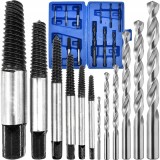 Trusa complet extras suruburi rupte burghie extractoare 2-9.5mm cu filet invers 12piese (G30034), Geko
