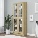 Gossi dulap vitrina, stejar sonoma 82,5x30,5x185,5 cm lemn prelucrat