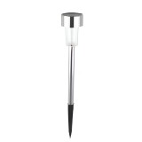 Lampa solara Led decorativa pentru gradina, Argintie, Lumina Multicolor