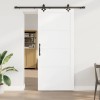 Ușa Glisantă cu Set de Accesorii Alb 93x211 cm Lemn Masiv Pin