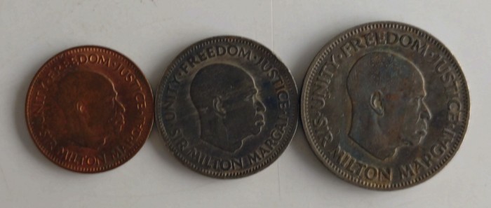 Lot 3 monede Sierra Leone - 1/2, 10 și 20 Cents 1964