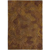 Covor Premium Belgian Model Meditation Gold 9227, Marime 140 x 200 cm, Maro, Antiderapant, Antialergic, Poliester si Latex, Living, Dormitor, Sufrager