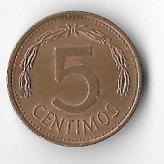Moneda 5 centimos 1977 - Venezuela