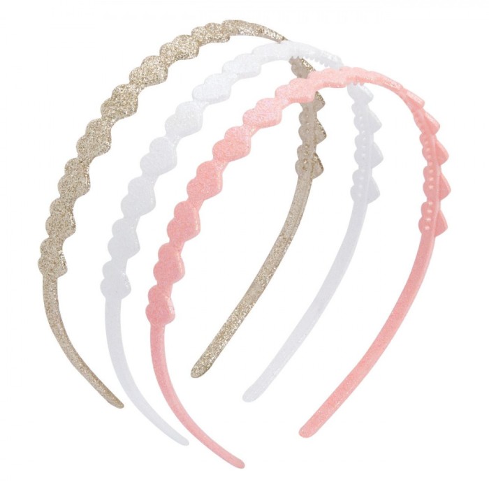 Set Coronițe Păr, Model Inimi, Multicolor, 3 Bucăți