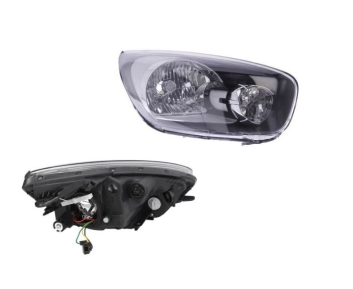 Far Kia Picanto (Ta), 06.2011-, fata, Dreapta, H4+PY21W+W5W; electric; fara motoras, DEPO
