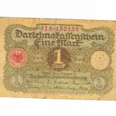 Bancnota Germania 1 mark 1920, stare buna