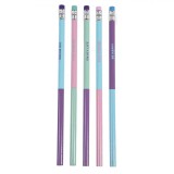 Set Creioane, Moaybia, Multicolor, Radieră, Mesaje Motivaționale, 10 Bucăți, Oem