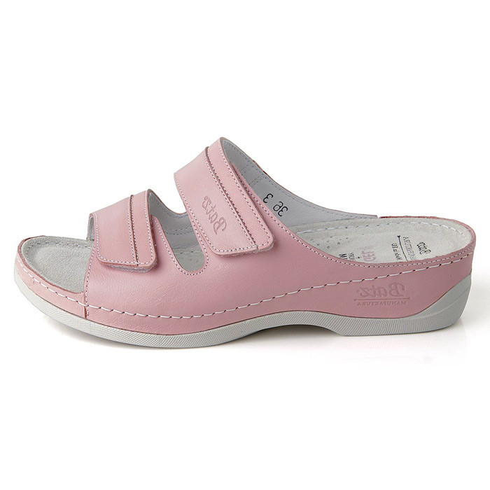 Papuci piele naturala dama - pink, Dr. Batz - medicinali - Rea-Pink-40 |  Okazii.ro