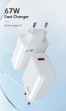 Incarcator 67W USB Fast Charger Xiaomi Ultra Redmi cu Cablu Tip C