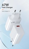 Incarcator 67W USB Fast Charger Xiaomi Ultra Redmi + Cablu 4A Type C