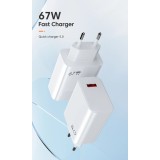 Incarcator 67W USB Fast Charger Xiaomi Ultra Redmi cu Cablu Tip C