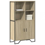 VidaXL Dulap &icirc;nalt, stejar sonoma, 79,5x35,5x137,5 cm, lemn prelucrat