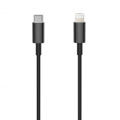 Cablu Date & Incarcare 3A USB-C - APPLE Lightning - 1 Metru (Negru) Setty