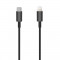 Cablu Date &amp; Incarcare 3A USB-C - APPLE Lightning - 1 Metru (Negru) Setty