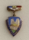 Insigna fruntaș &icirc;n gospodărirea orașului 1989