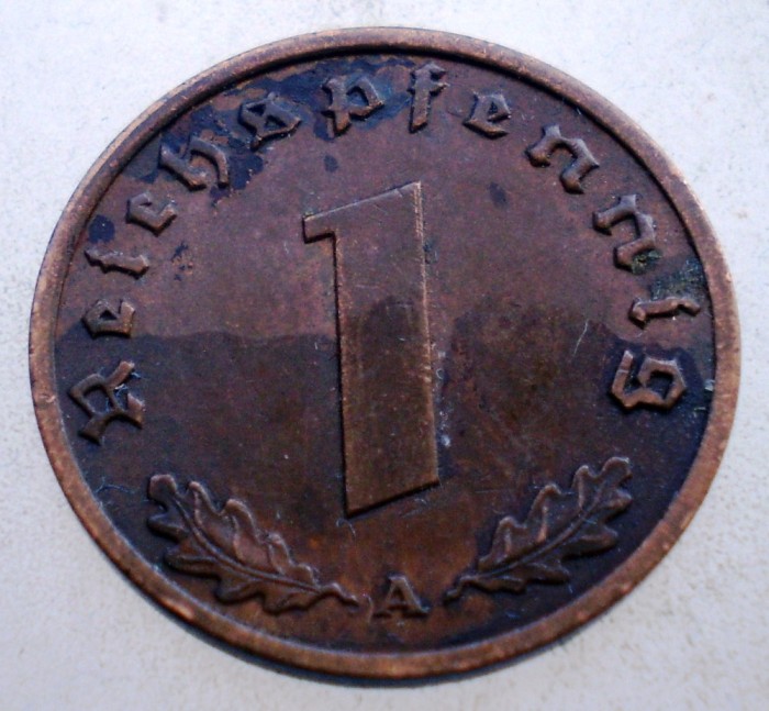 2.764 GERMANIA 1 REICHSPFENNIG 1938 A