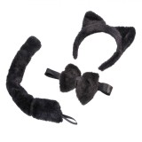 Set Deghizare Pisica, 3 Piese, Negru