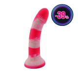 Dildo Leso Double Tone White Red