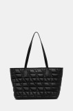 Geox poșetă de piele GARDREN culoarea negru, D46Z8A 00046