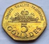 385. Moneda Haiti 5 gourdes 2011