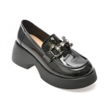 Mocasini GRYXX negri, 88170, din piele naturala lacuita