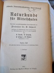 Professor Dr. O. Schmeil - Naturkunde fur Mittelschulen foto
