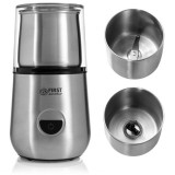 Cumpara ieftin Rasnita de cafea si filtru de lapte 2in1 First Austria FA-5486-1, 200W, 2 viteze, 2 lame, Inox