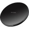 Incarcator Wireless , Fast Charge, 15W, Ultra Slim, compatibil cu iPhone, cablu inclus, Rotund, Negru