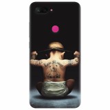 Husa silicon pentru Xiaomi Mi 8 Lite, Body Builder Cute Baby Tattoo