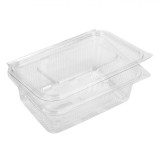 Set Caserole Plastic, Capacitate 1000cc, 3 Bucăți, Transparent, Oem