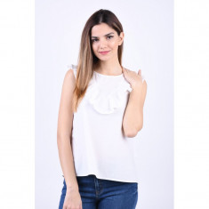 Bluza Vila Alona Flounce Cloud Dancer foto