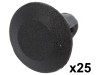 Clips garnitură 25buc Alfa Romeo Fiat Lancia 12,2mm, ROMIX