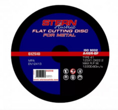 STERN Disc abraziv taiere metal pentru polizor unghiular 125x1 mm foto