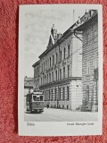 Carte postala, Sibiu, Liceul Gheorghe Lazar, perioada interbelica